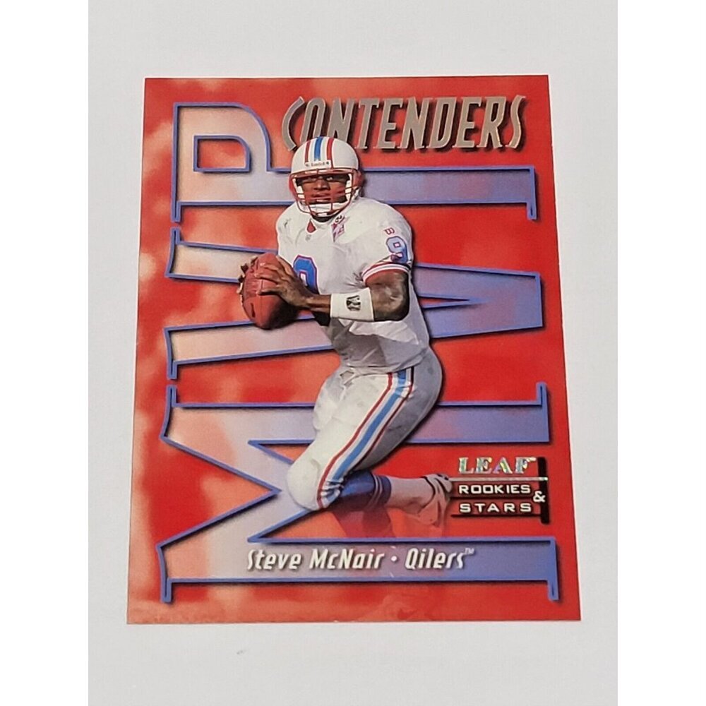 1998 LEAF ROOKIES & STARS FOOTBALL MVP CONTENDERS STEVE MCNAIR #763/2500